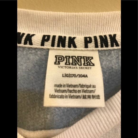 Pink Campus Tunic Pullover Sweater Blue Large - Picture 11 of 13